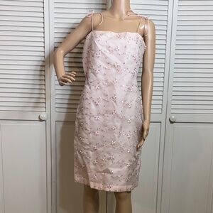 Victoria Royal Ltd Vintage Fairy Y2K Embroidered Floral Organza Silk Dress Sz 8